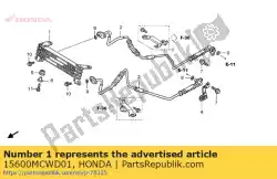 Qui puoi ordinare dispositivo di raffreddamento, olio da Honda , con numero parte 15600MCWD01: