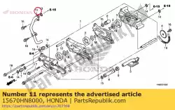 Tutaj możesz zamówić komp. Rur., powrót oleju od Honda , z numerem części 15670HN8000: