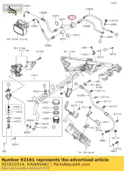 Aquí puede pedir amortiguador, abrazadera de manguera zx1400b6f de Kawasaki , con el número de pieza 921610314: