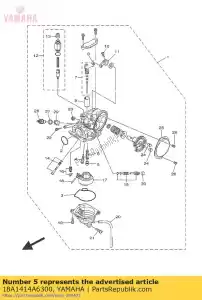 yamaha 18A1414A6300 chorro, principal (# 62.5) - Lado inferior