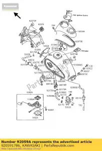 kawasaki 920591786 tube vn1500-a2 - La partie au fond