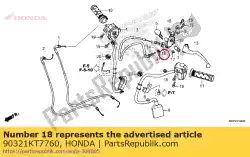 Qui puoi ordinare dado, fissaggio da Honda , con numero parte 90321KT7760: