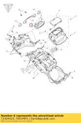 opbergbak van Triumph, met onderdeel nummer T2304925, bestel je hier online: