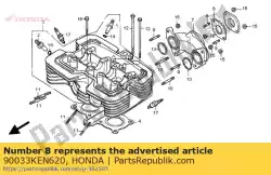 bout, tapeind 6x16 van Honda, met onderdeel nummer 90033KEN620, bestel je hier online: