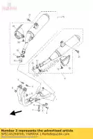 5PS146280000, Yamaha, protector, exhaust pipe yamaha tdm 900 2002 2003 2004 2005 2006 2007 2008 2009 2010, New