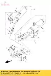 Here you can order the protector, exhaust pipe from Yamaha, with part number 5PS146280000: