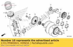 Qui puoi ordinare cuscinetto e, albero a gomiti (rosa) da Honda , con numero parte 13317MW0003: