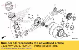 honda 13317MW0003 cuscinetto e, albero a gomiti (rosa) - Il fondo