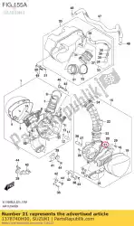 Here you can order the gasket from Suzuki, with part number 1378740H00: