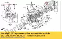 16218MCW000, Honda, Band b, isolator honda  crf vfr 150 800 2002 2003 2004 2005 2006 2007 2008 2009 2010 2011 2012 2013 2014 2017 2018 2019 2020, Nieuw