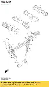 Suzuki 1289241C00255 cale, poussoir - La partie au fond