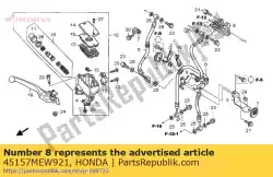 Aqui você pode pedir o junta, mangueira de freio em Honda , com o número da peça 45157MEW921: