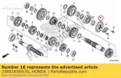 Tutaj możesz zamówić z? Batka nap? Dowa (15t) od Honda , z numerem części 23801KSE670: