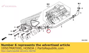 honda 19507MAT000 collier, flexible de radiateur - La partie au fond