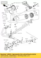 140410049, Kawasaki, cover-comp, fr silencieux ex250kbf kawasaki ninja 250 2011, Nouveau