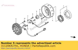 honda 31120KRJ791 stator comp. - Dół