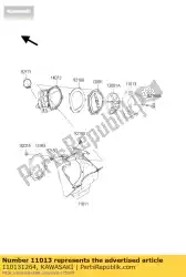 Aqui você pode pedir o filtro de elemento de ar kx125-k4 em Kawasaki , com o número da peça 110131264: