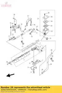 yamaha 3D8258950000 slang, reservoir - Onderkant