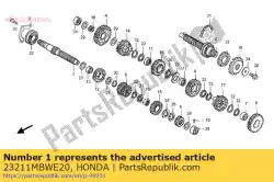 Ici, vous pouvez commander le aucune description disponible pour le moment auprès de Honda , avec le numéro de pièce 23211MBWE20: