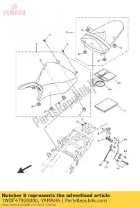 yamaha 1WDF47920000 plate - Bottom side