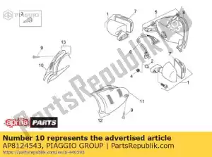 Piaggio Group AP8124543 cristal indicador de direccion del derecho - Lado izquierdo