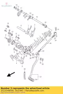 suzuki 2523148E00 forcella, cambio - Il fondo