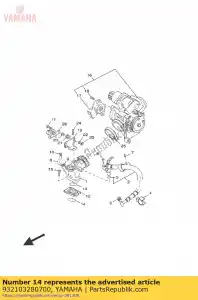 yamaha 932103280700 o-ring - Dół