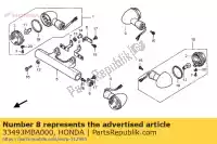 33493MBA000, Honda, reste, l. fr. clignotant honda vt shadow ace c2 aero c3 c black widow dc vt750c vt750c2 vt1100c3 vt1100c2 1100 750 , Nouveau