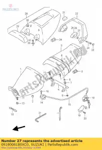 suzuki 0918008180XC0 podk?adka dystansowa 8.5x16x3 - Dół