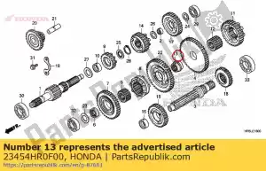 Honda 23454HR0F00 arbusto, spline - Lado inferior