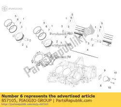 Qui puoi ordinare fascia elastica da Piaggio Group , con numero parte 857105: