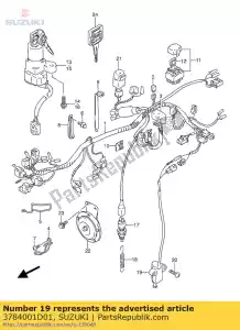 suzuki 3784001D01 interruptor, lado st. - Lado inferior