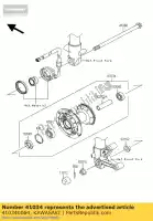 410340064, Kawasaki, tambour-assy, ??fr klx125caf kawasaki d tracker klx 125 2010 2011 2012 2013 2015 2016, Nouveau