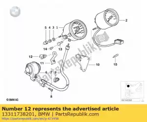 bmw 13311738201 clip - d=8mm - Bottom side