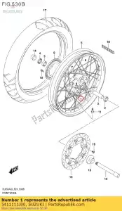 suzuki 5411111J00 roue de coulée, f - La partie au fond