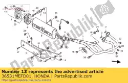Here you can order the sensor, oxygen from Honda, with part number 36531MEFD01: