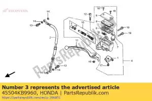 honda 45504KB9960 boot - Bottom side