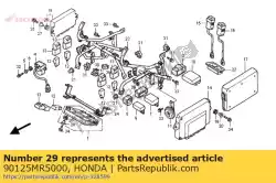 Here you can order the screw, flat socket from Honda, with part number 90125MR5000: