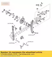 57636010044, KTM, arbre à cames 995 cpl. 400 lc4'95 ktm  duke e egs exc rxc six sup super sx 400 620 1994 1995 1996 1997 2020, Nouveau