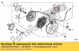 honda 28408HN5M01 perilla, arrancador - Lado inferior