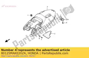 Honda 80125MAKE20ZA deksel, mentenan * nh1 * - Onderkant