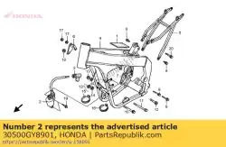 Ici, vous pouvez commander le bobine d'allumage auprès de Honda , avec le numéro de pièce 30500GY8901: