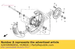 Aquí puede pedir rueda subconjunto, rr de Honda , con el número de pieza 42650KRE850: