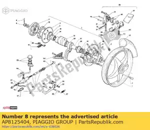 Piaggio Group AP8125404 odst?pnik - Lewa strona