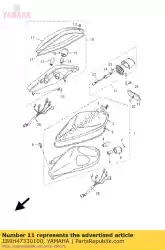 Tutaj możesz zamówić soczewka, tylne ? Wiat? O od Yamaha , z numerem części 1B9H47330100: