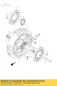 Suzuki 5416210G00 ring, speed sens - La partie au fond