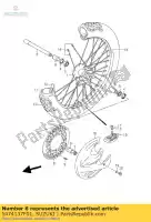 5474137F01, Suzuki, entretoise, essieu avant suzuki rm 125 250 2001 2002 2003 2004 2005 2006 2007 2008, Nouveau