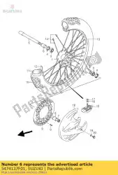 Here you can order the spacer,front ax from Suzuki, with part number 5474137F01: