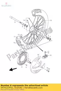 suzuki 5474137F01 spacer,front ax - Bottom side