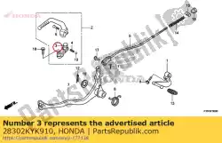 Tutaj możesz zamówić brak opisu w tej chwili od Honda , z numerem części 28302KYK910:
